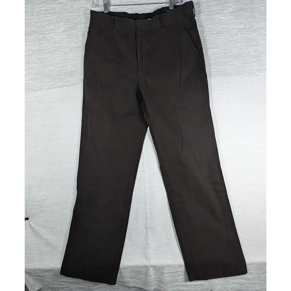 Banana Republic Straight Dress Chino Pants Mens Size 34x34 Brown 32x32 Measured